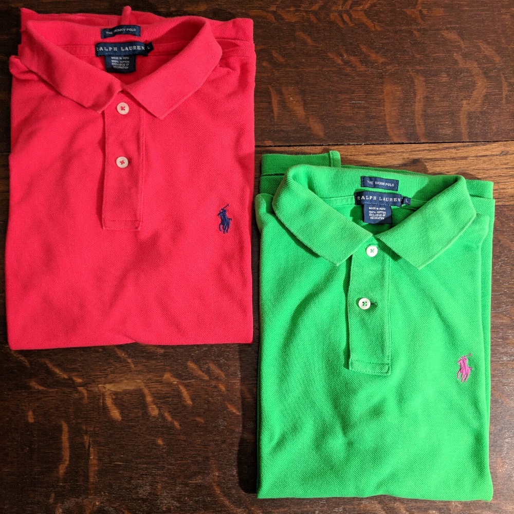 S/S Polo Ralph Lauren Skinny Fit Polo Sz. Lg
